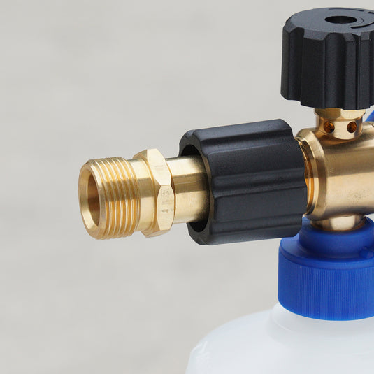 MJJC Foam Cannon Connector M22x1.5mm Male Thread with 14mm internal diameter