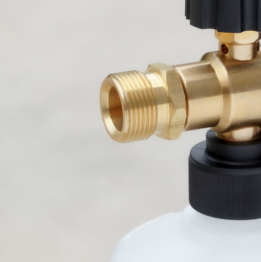 MJJC Foam Cannon Connector M22x1.5mm Male Thread with 14mm internal diameter