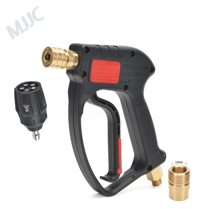 5 in 1 Spray Nozzle and Trigger Gun Kit M22x1.5mm Male Thread with 15mm Inner Diameter